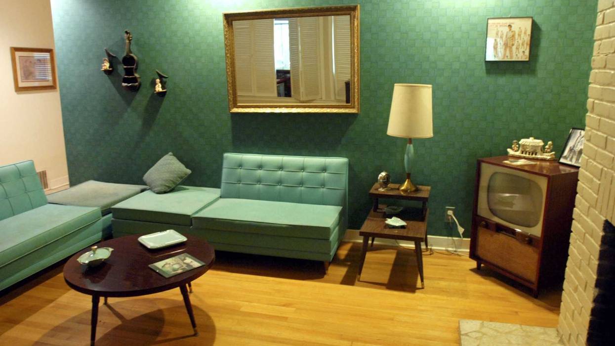 Living Room With Tv Set