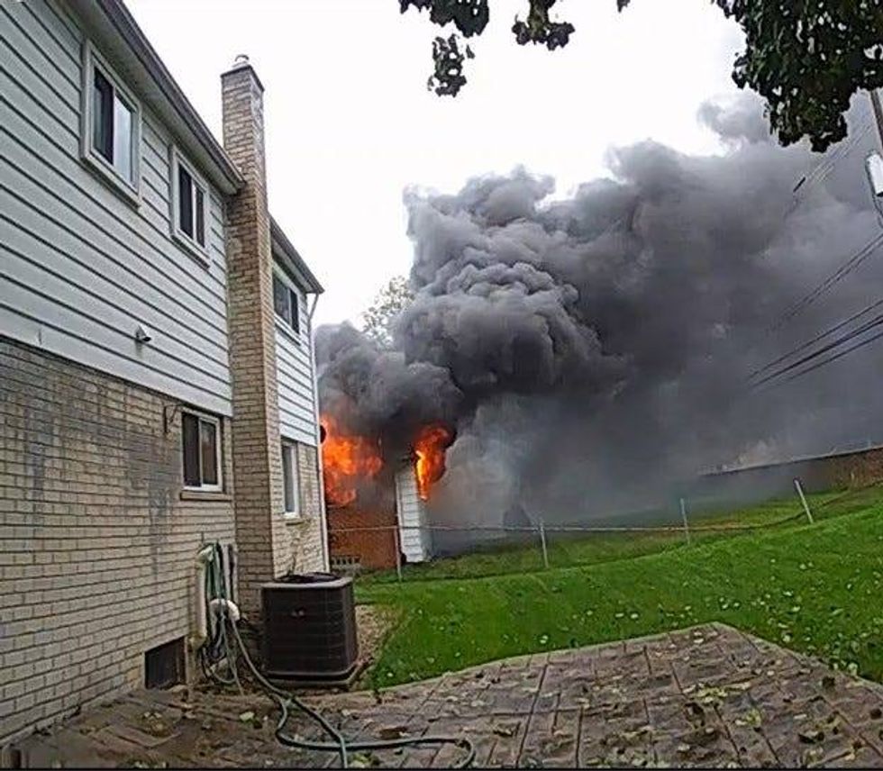 Livonia home engulfed in flames
