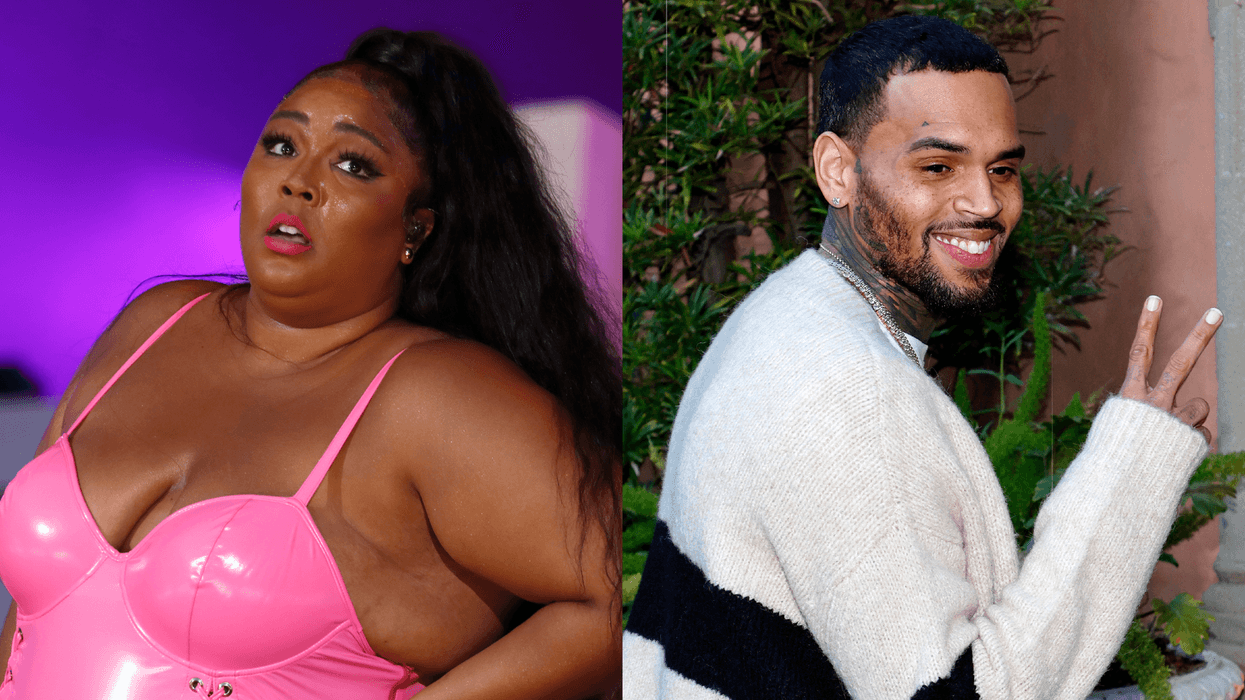 Lizzo and Chris Brown