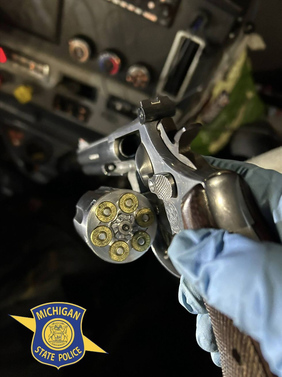 Loaded gun seized during search of semi truck on Mackinac Bridge