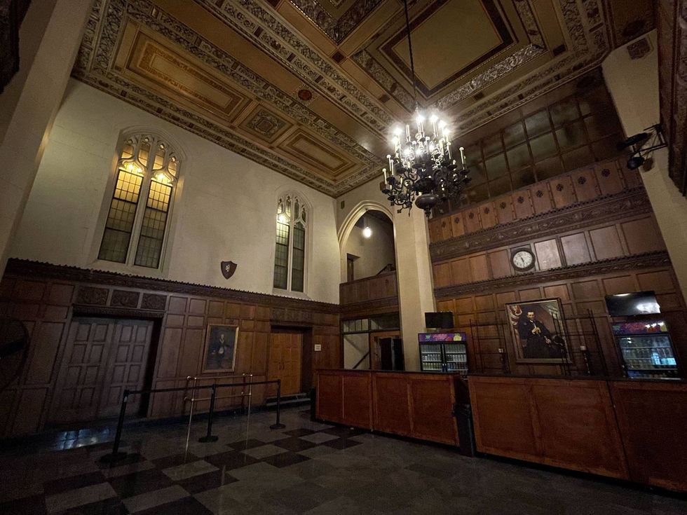Lobby at the Masonic Temple in Detroit