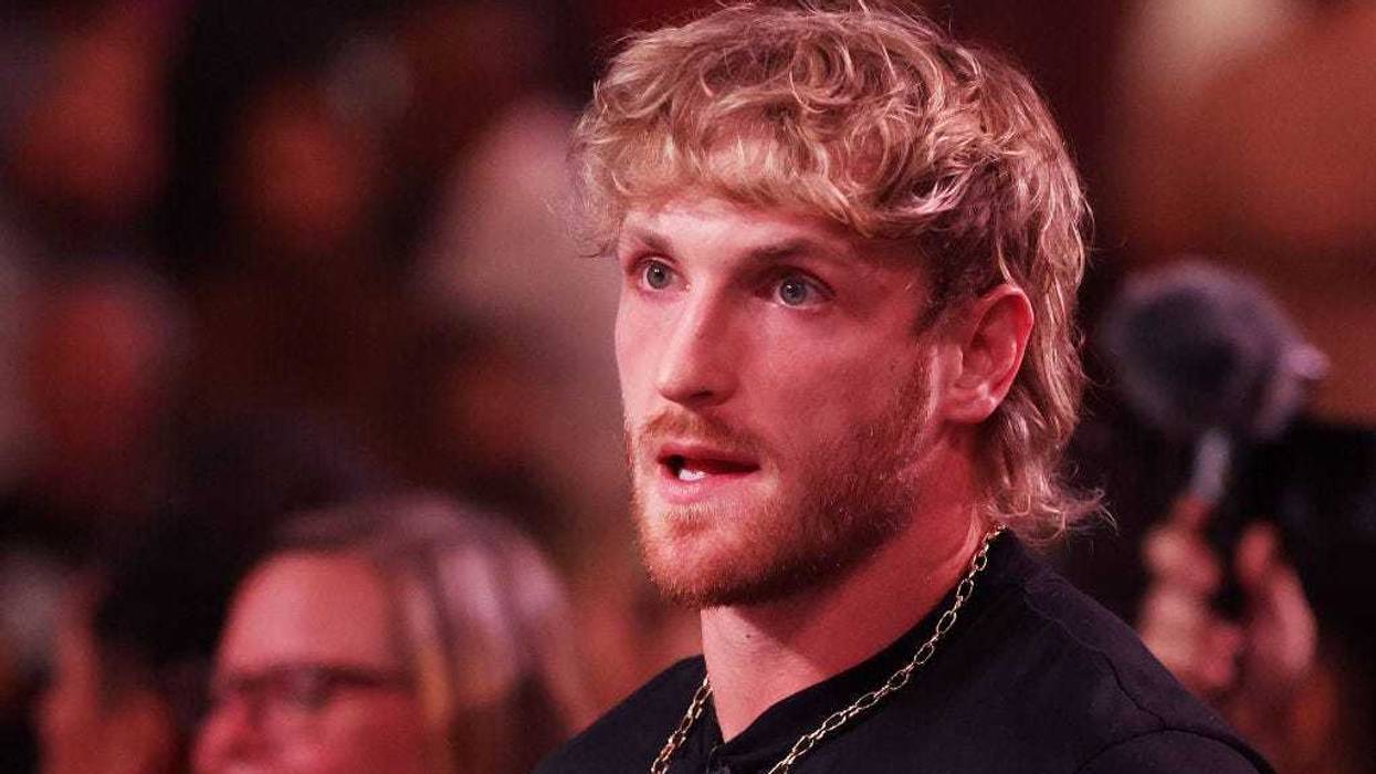 Logan Paul attends the cruiserweight bout between Jake Paul and Anderson Silva of Brazil at Desert Diamond Arena on October 29, 2022 in Glendale, Arizona. (Photo by Christian Petersen/Getty Images)