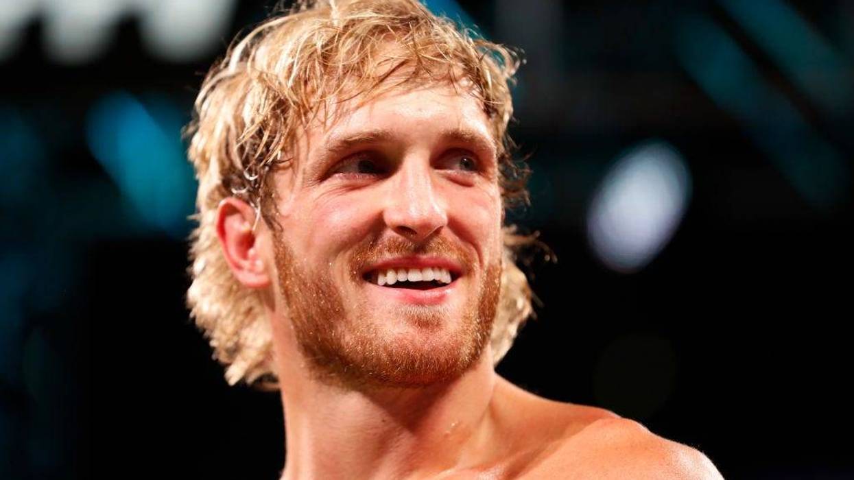 Logan Paul enters the ring for his contracted exhibition boxing match against Floyd Mayweather at Hard Rock Stadium on June 06, 2021 in Miami Gardens, Florida.