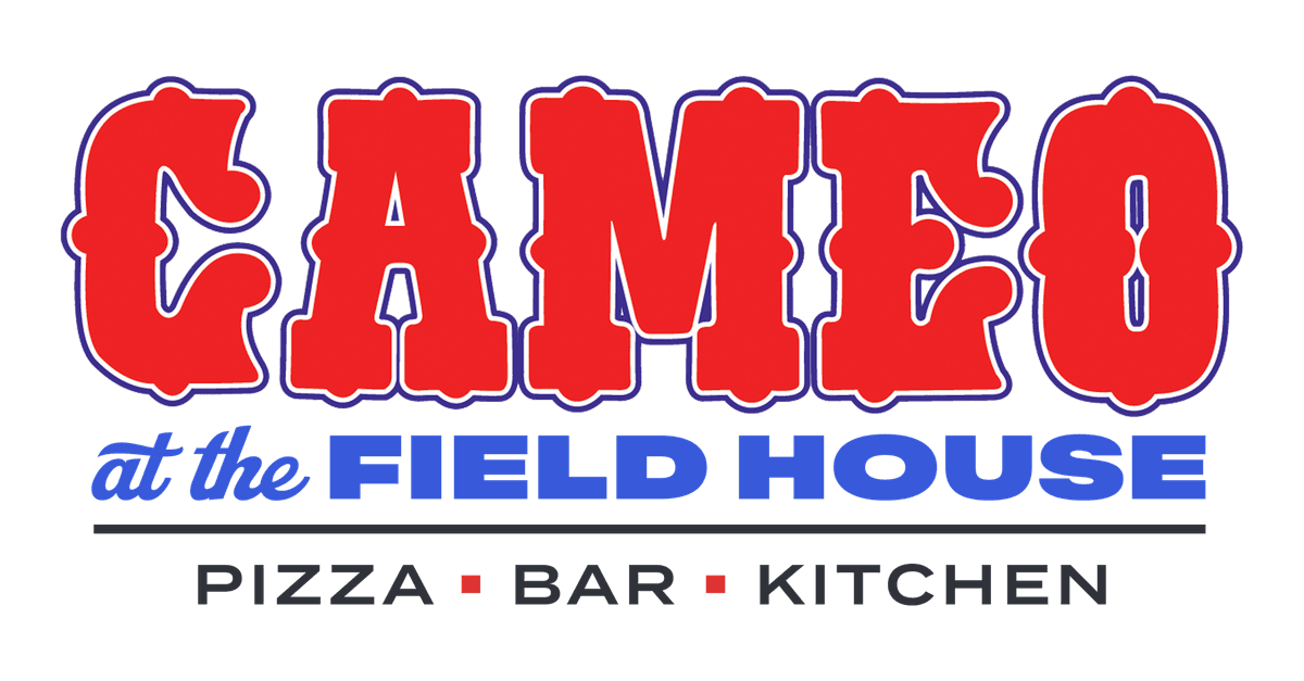 Logo for Cameo at the Field House: Pizza, Bar, Kitchen.