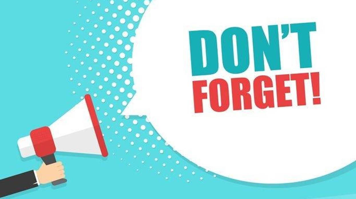 Logo that says "Don't Forget"