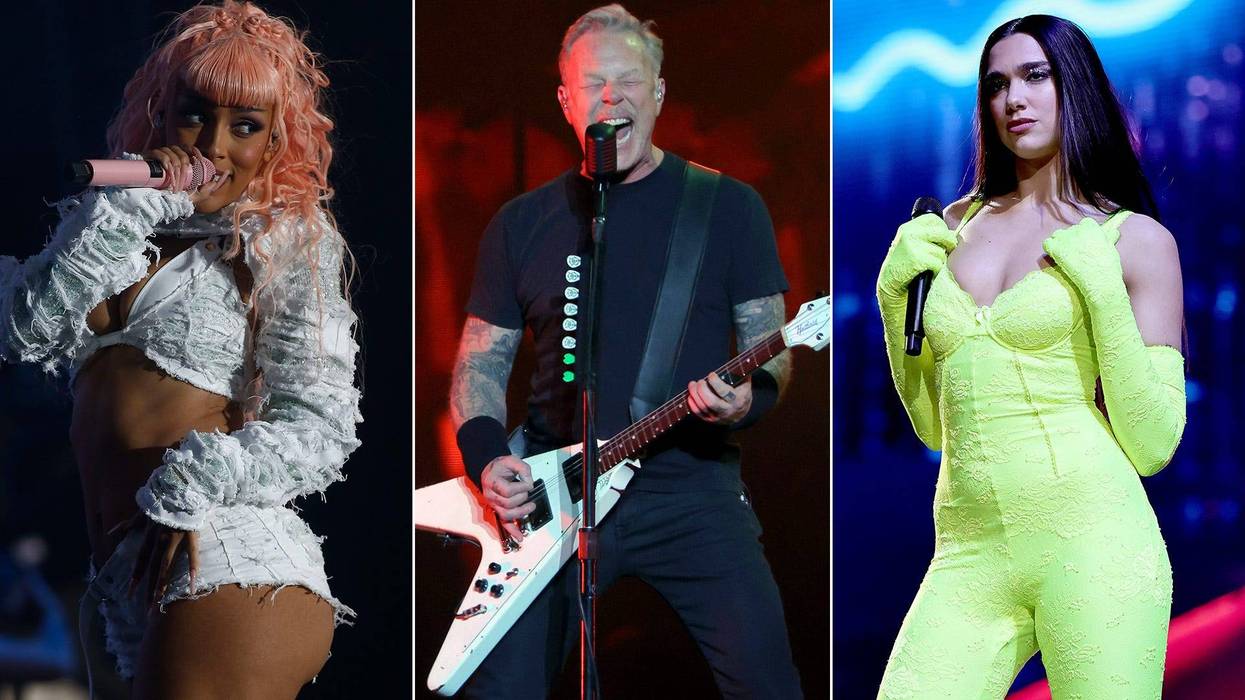 Lollapalooza 2022 headliners Doja Cat, Metallica, and Dua Lipa
