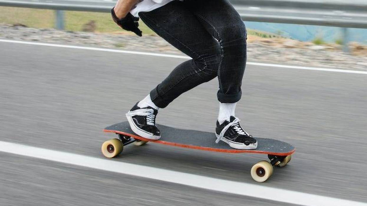 Longboard, Skateboard, Riding, Highway