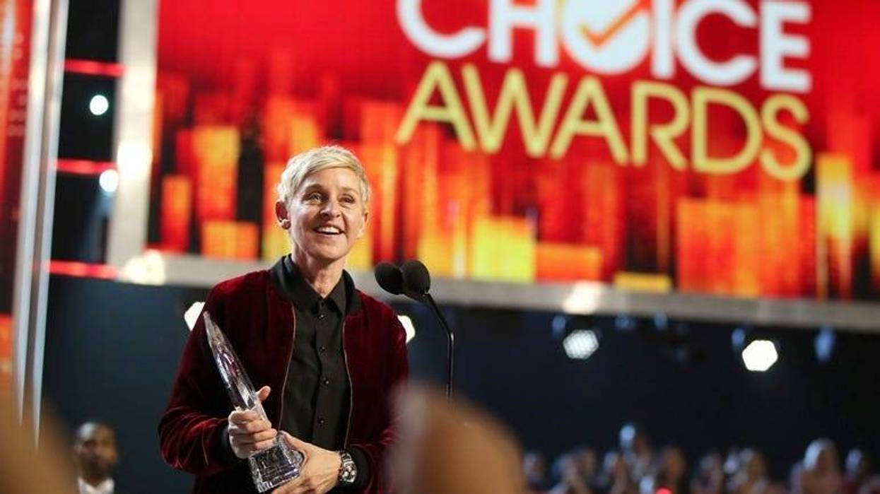 LOS ANGELES, CA - JANUARY 18: TV personality/actress Ellen DeGeneres accepts the awards for Favorite Animated Movie Voice for 'Finding Dory' as Dory, Favorite Daytime TV Host, and Favorite Comedic Collaboration for 'Ellen DeGeneres and Britney Spears' Mal