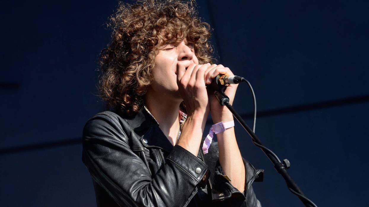 LOS ANGELES, CA - JULY 23: James Bagshaw of Temples performs onstage on day 3 of FYF Fest 2017 at Exposition Park on July 23, 2017 in Los Angeles, California. (Photo by Timothy Norris/Getty Images for FYF)