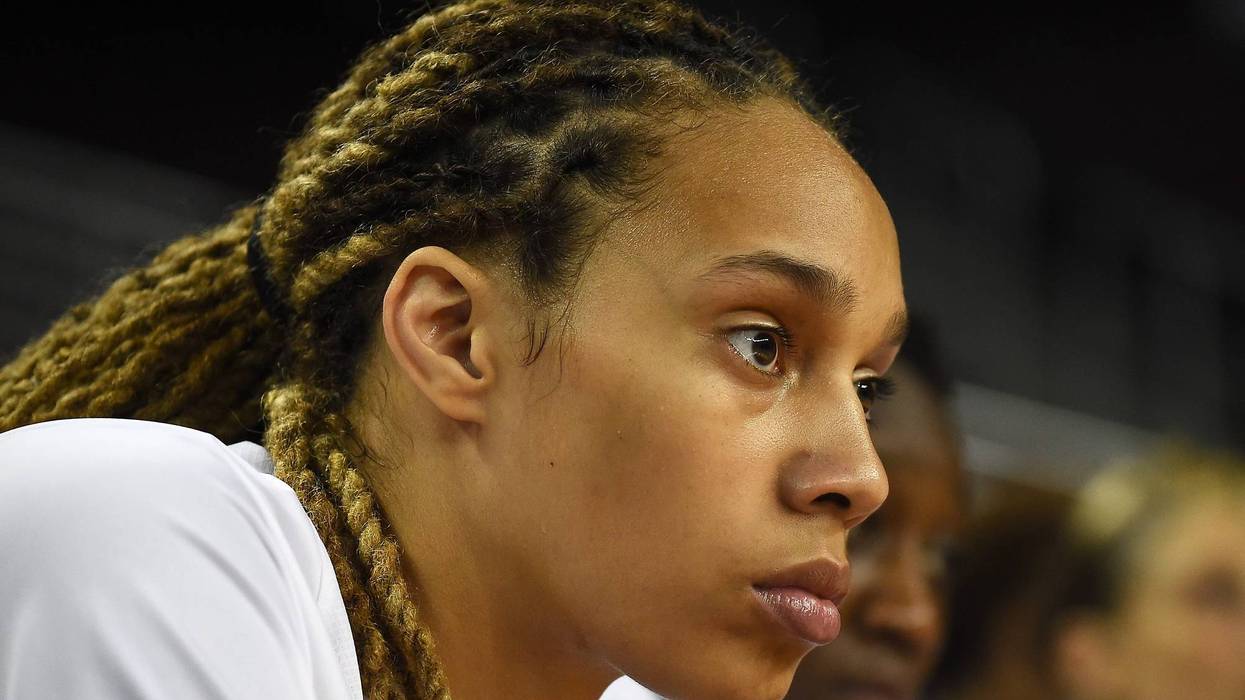 LOS ANGELES, CA - JULY 25: Brittney Griner #15 of USA Basketball Women's National team waits to be introduced for the game at Galen Center on July 25, 2016 in Los Angeles, California.