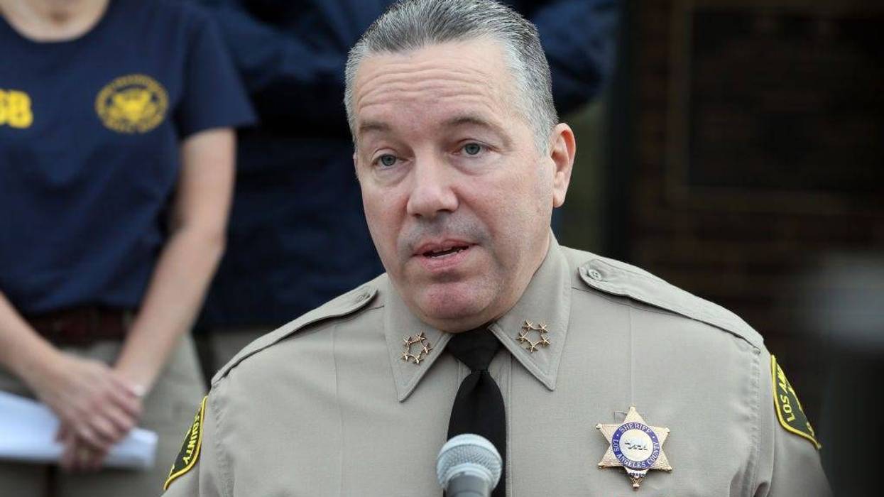 Los Angeles County Sheriff Alex Villanueva speaks at a news conference on the helicopter crash that yesterday claimed the lives of NBA great Kobe Bryant, his daughter Gianna, 13, and seven others January 27, 2020 in Calabasas, California.