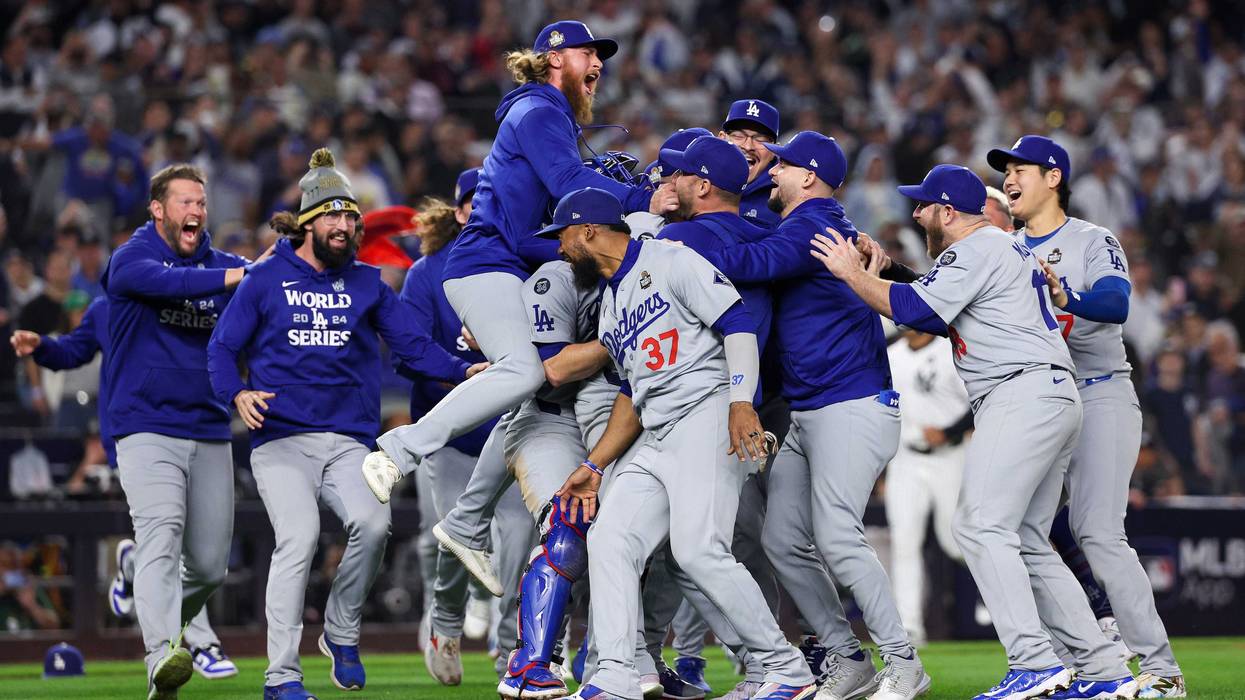 Los Angeles Dodgers celebrate