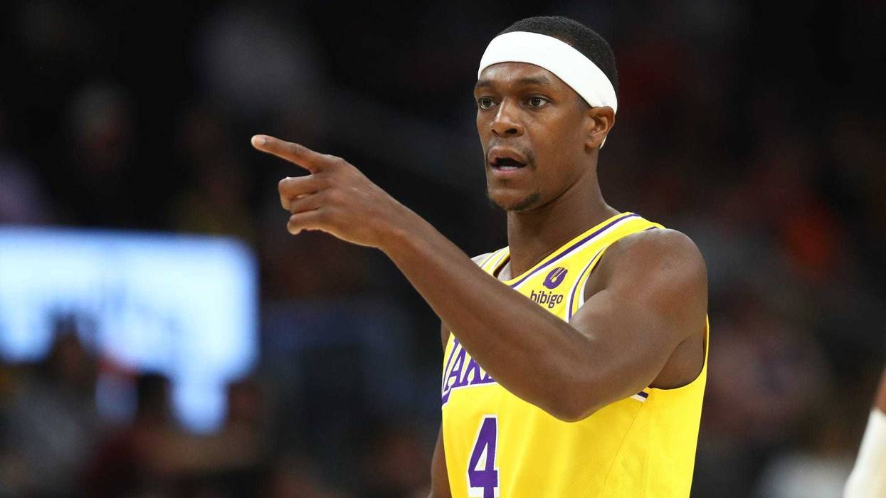 Los Angeles Lakers guard Rajon Rondo