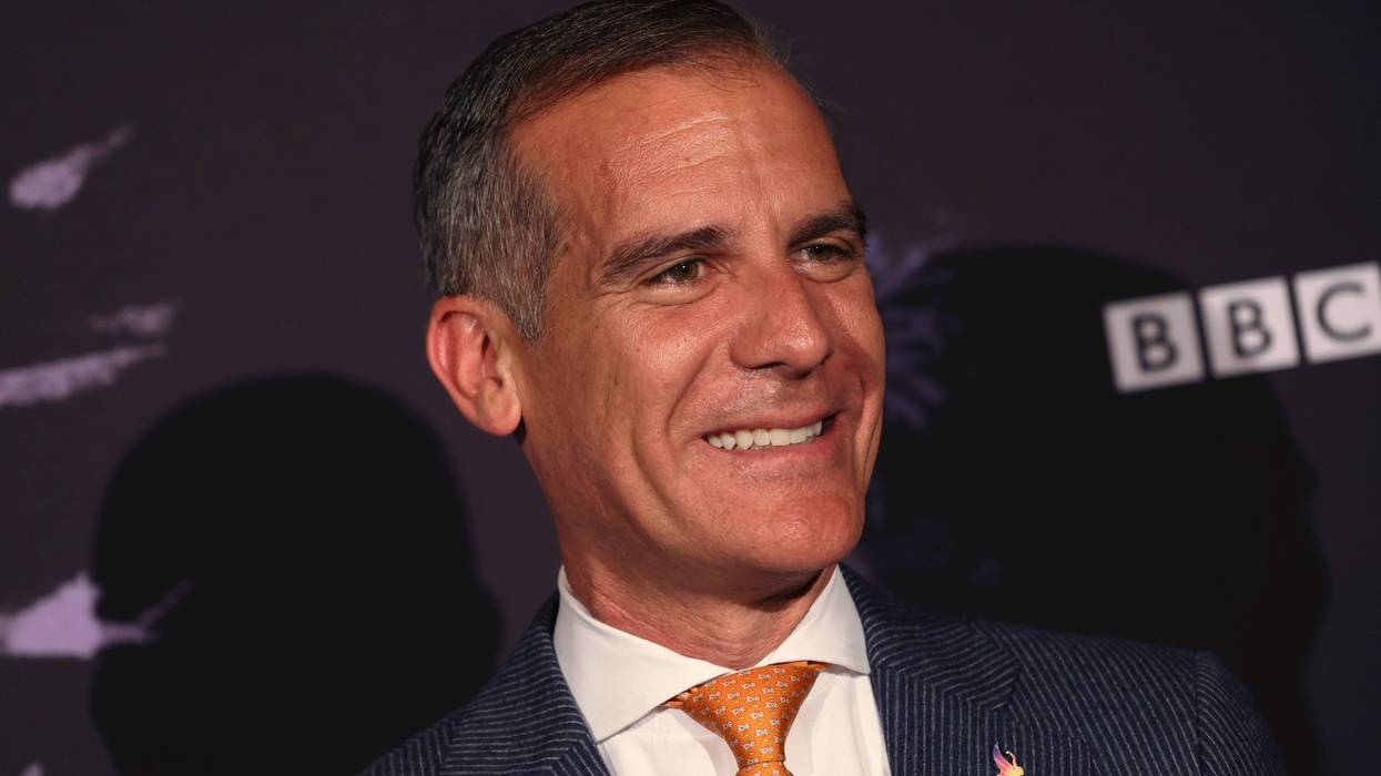 Los Angeles Mayor Eric Garcetti attends the Berggruen Prize Gala at Berggruen Hearst Estate on May 04, 2022 in Beverly Hills, California.