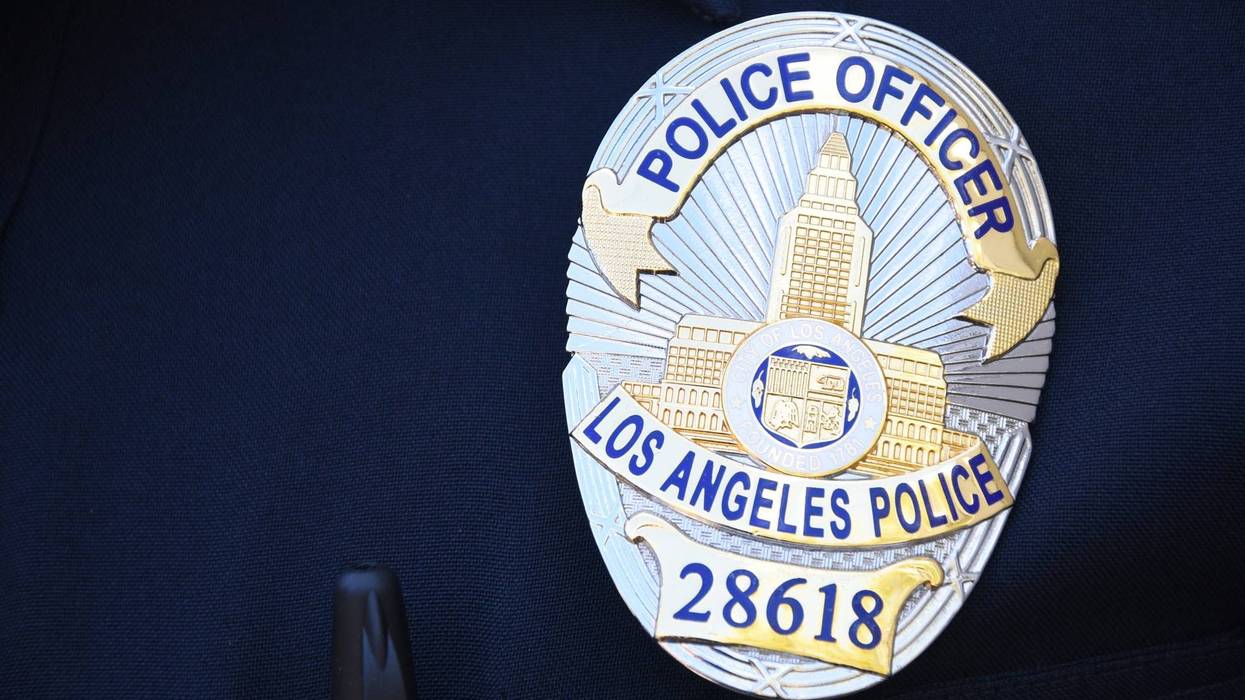Los Angeles Police Officer badge.