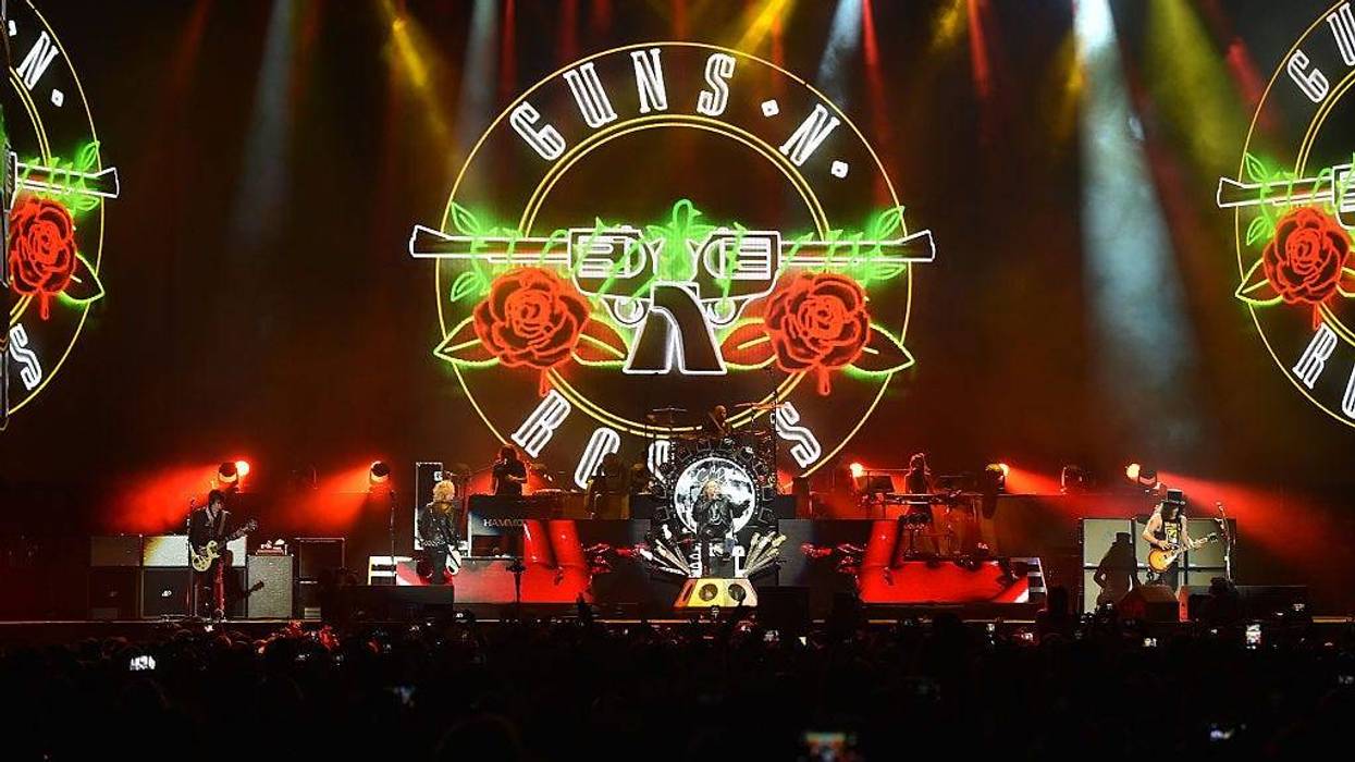 Los Angeles rock band Guns N' Roses sued an online gun store