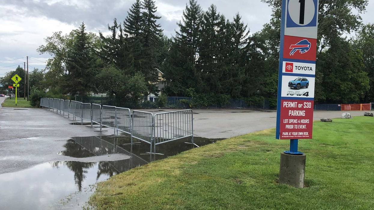 Lot 1 gated off ahead of the Bills home opener. September 13, 2020