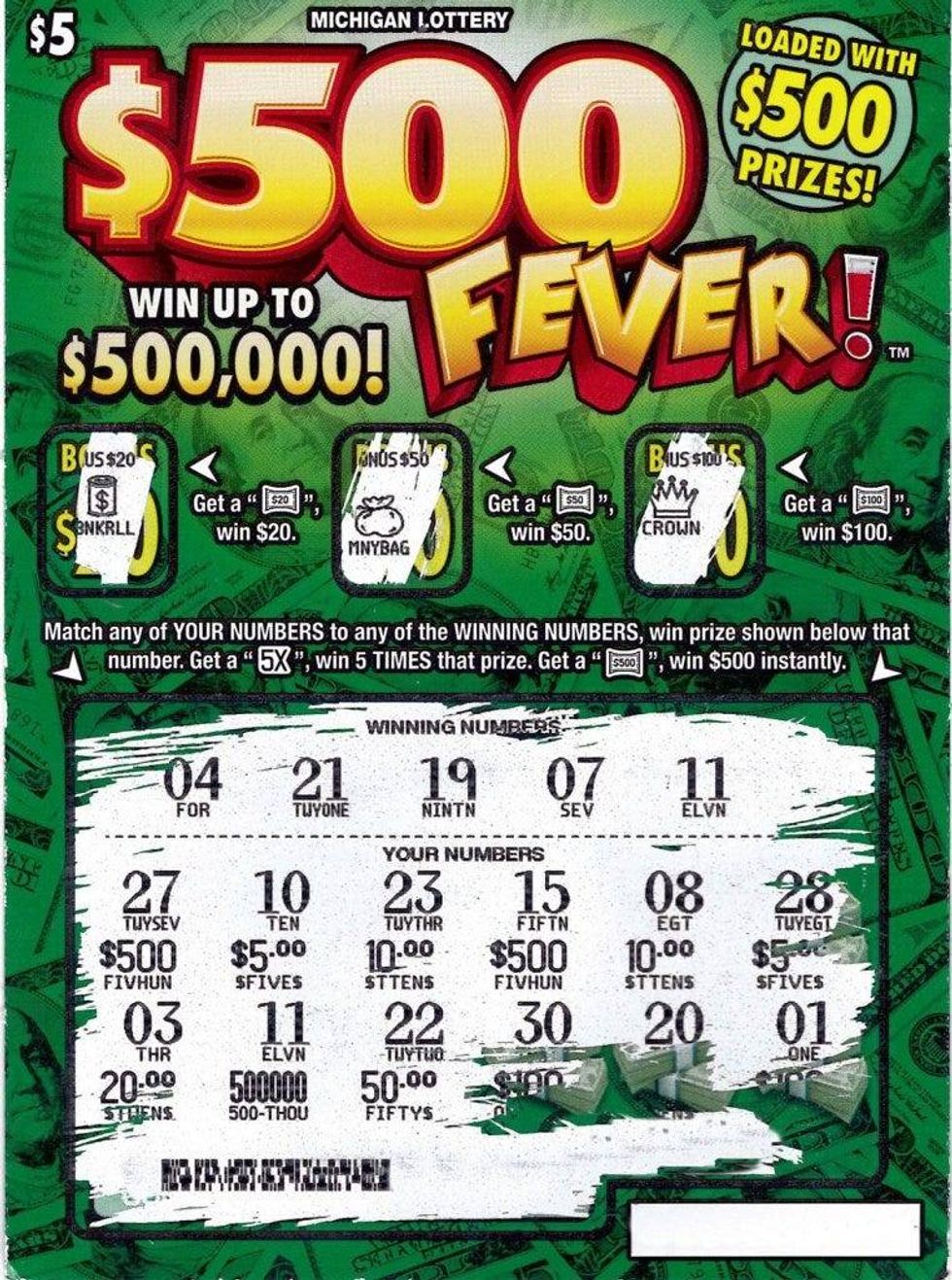 lottery winner in Michigan