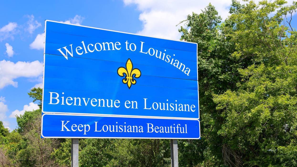 Louisiana welcome sign
