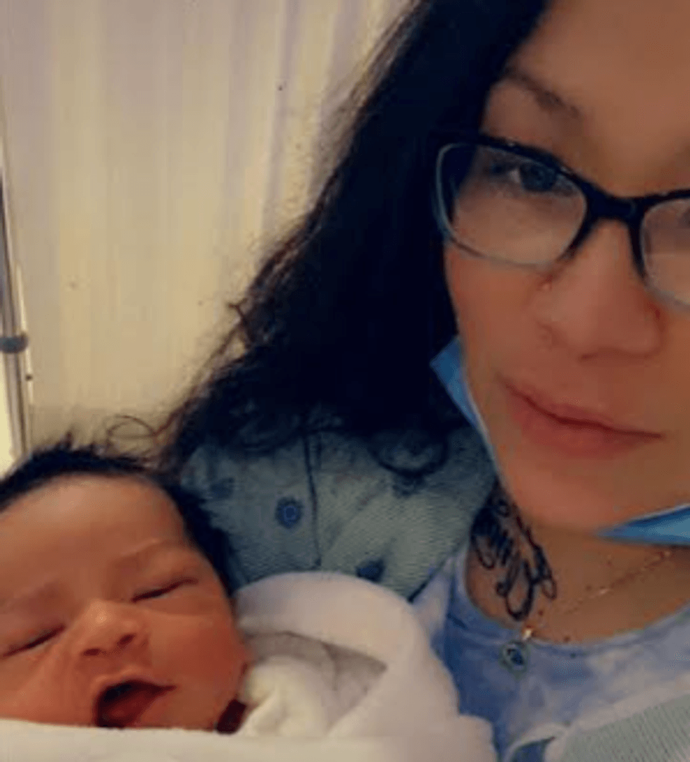 Lourdes Maldonado and baby