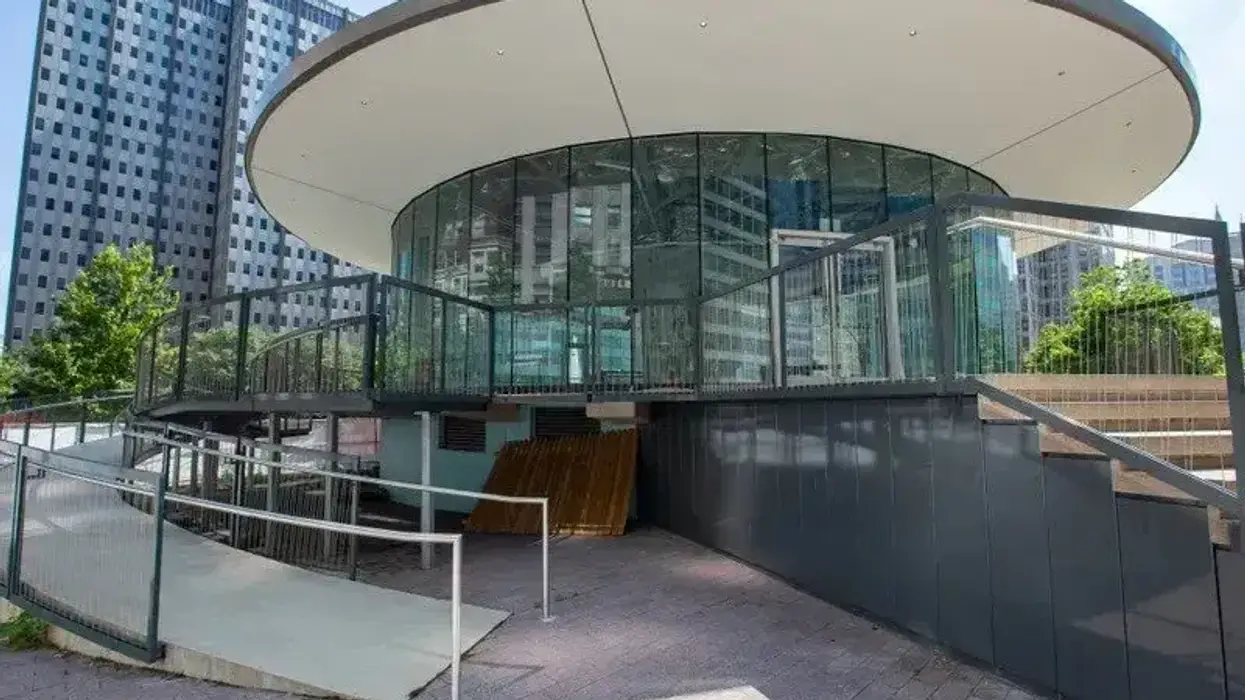 LOVE Park Welcome Center building