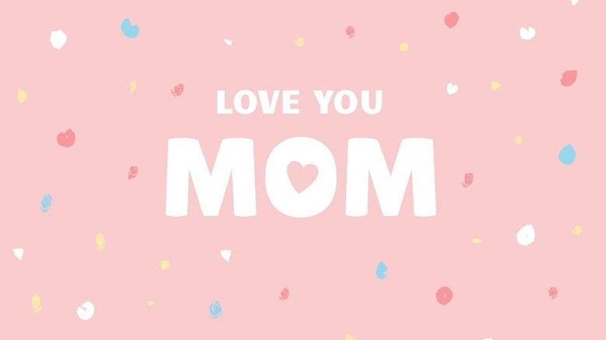 "Love You Mom" graphic