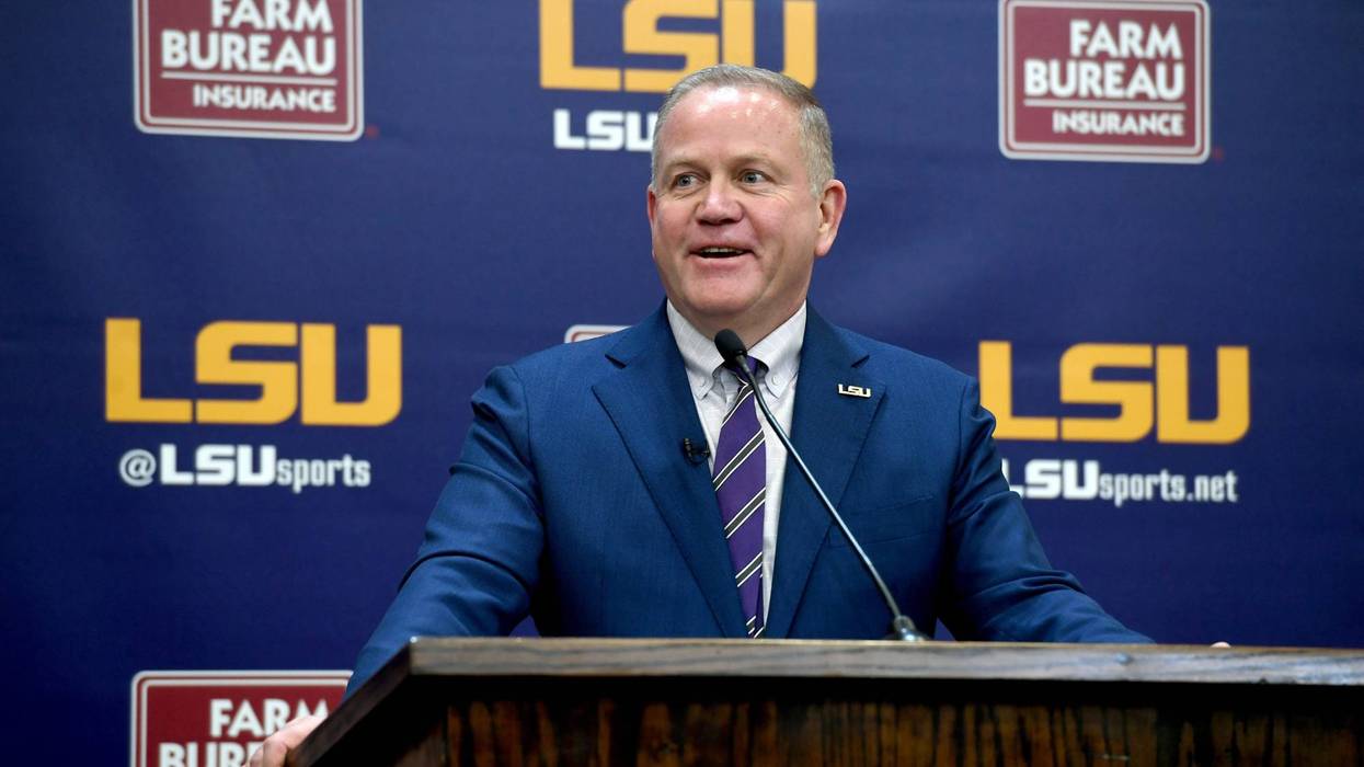 LSU football coach Brian Kelly