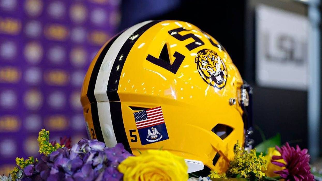 LSU football helmet
