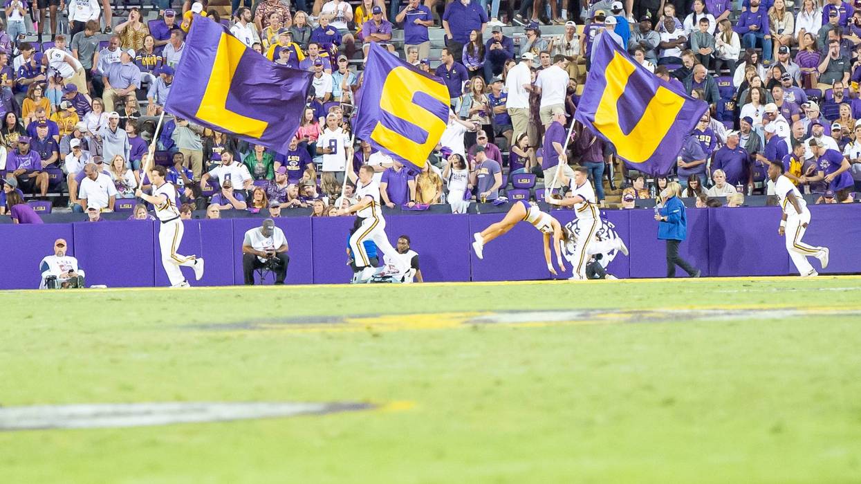 LSU Tigers take on the Auburn Tigers at Tiger Stadium in Baton Rouge, Louisiana, Saturday, Oct. 14, 2023.