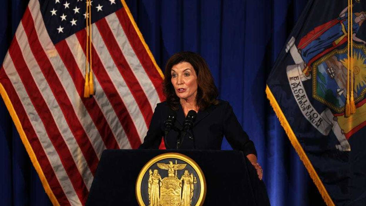 Lt. Gov. Kathy Hochul speaks during a press conference at the New York State Capitol on August 11, 2021 in Albany City.