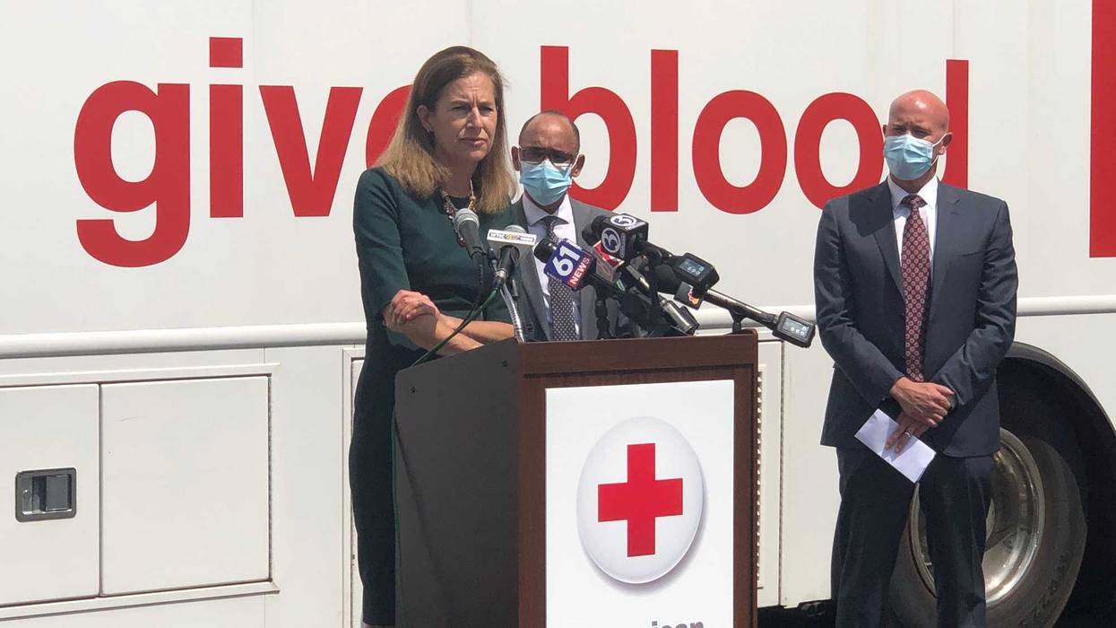 Lt. Gov. Susan Bysiewicz on donating blood