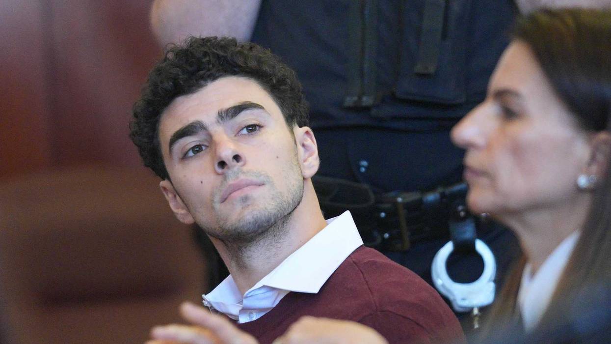 Luigi Mangione appears for his arraignment at Manhattan Criminal Court on December 23, 2024 in New York City. Mangione, 26, was arraigned on state murder charges in the killing of UnitedHealthcare CEO Brian Thompson on a Manhattan street on December 4.
