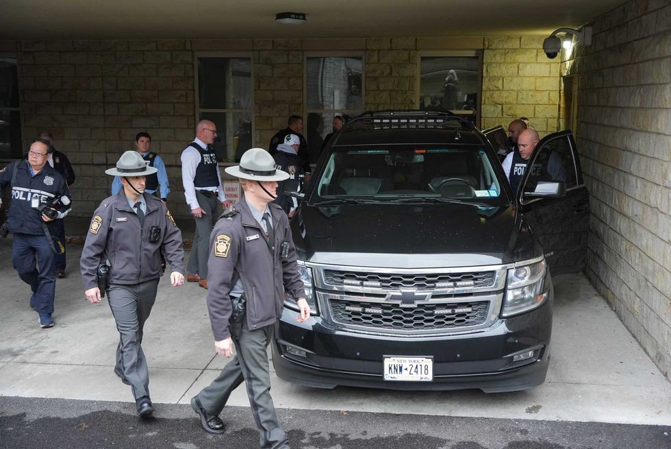 Luigi Mangione leaves the Blair County Courthouse in Hollidaysburg, Pennsylvania, on December 19, 2024
