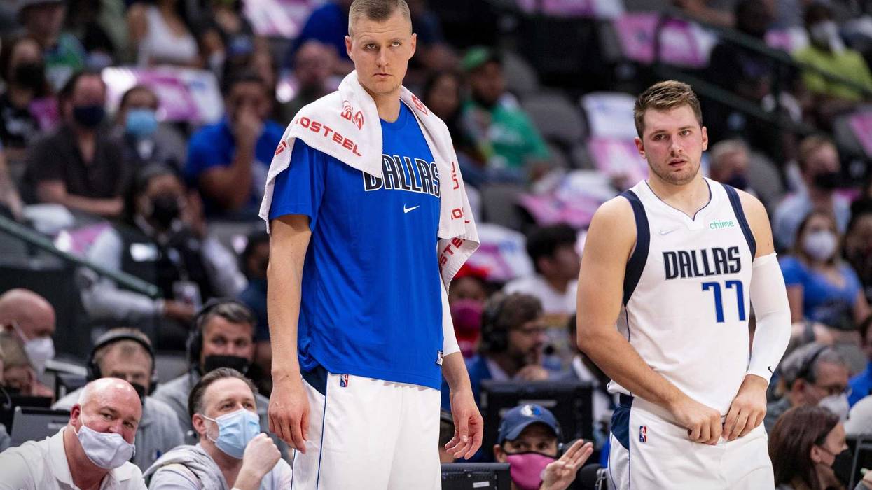 Luka Doncic and Kristaps Porzingis