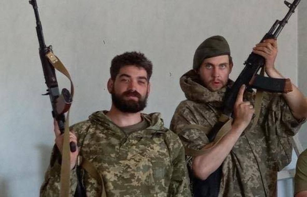 Luke Lucyszyn (left).