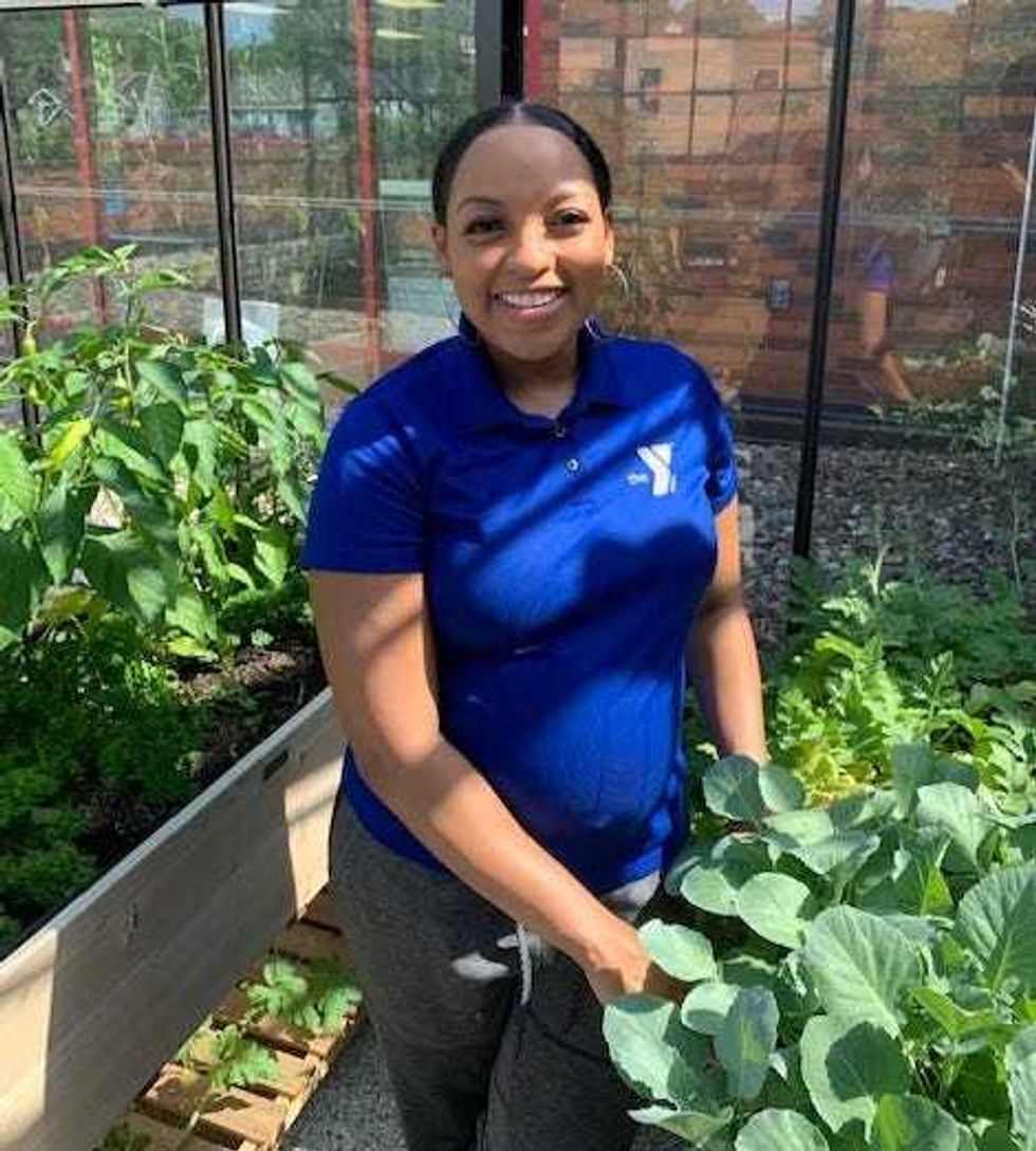 Lyntrell Dickson is willing to teach adults how to garden, too.