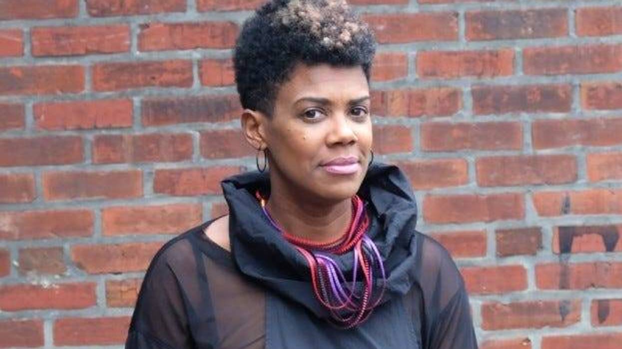 M'Balia Singley, who created and performs the show "Turn" at the Kimmel Center.