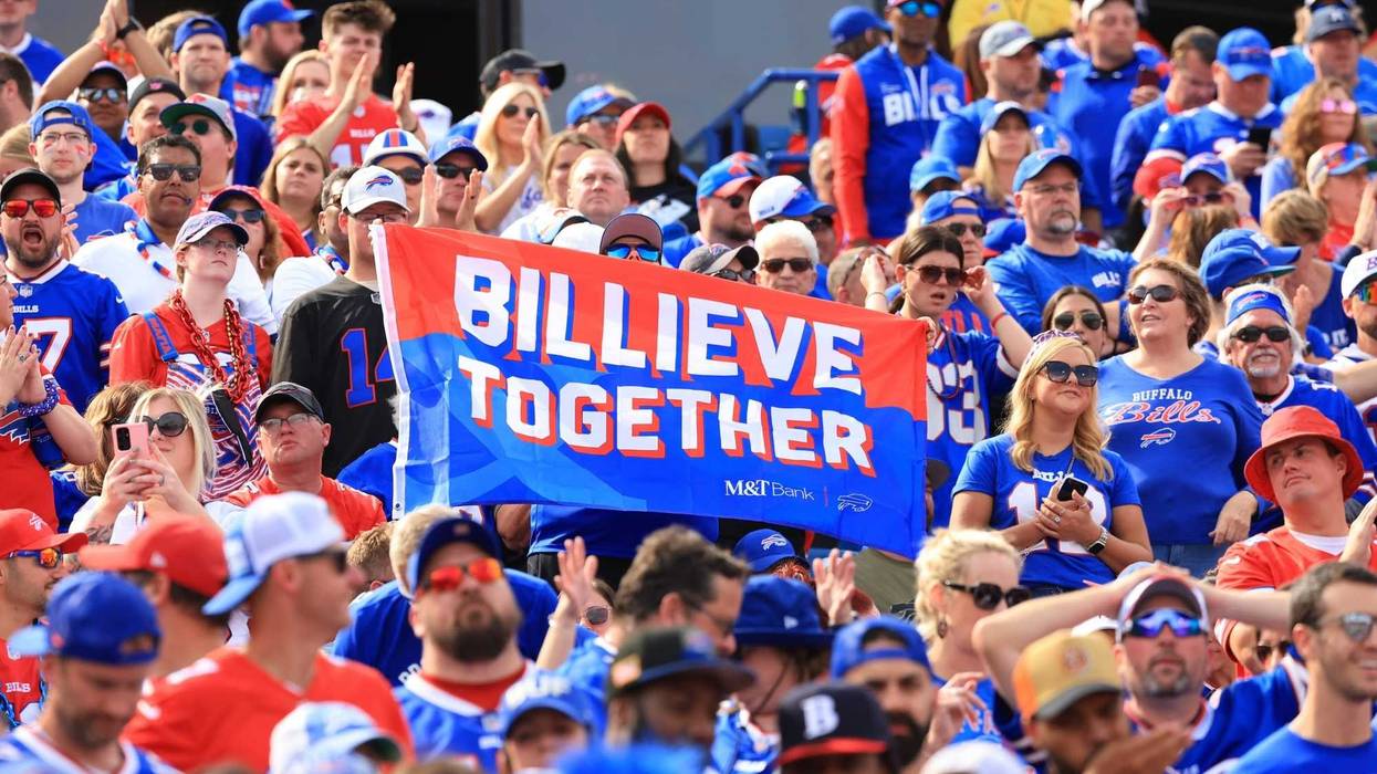 M&T Bank branches giving out "Billieve Together" banners