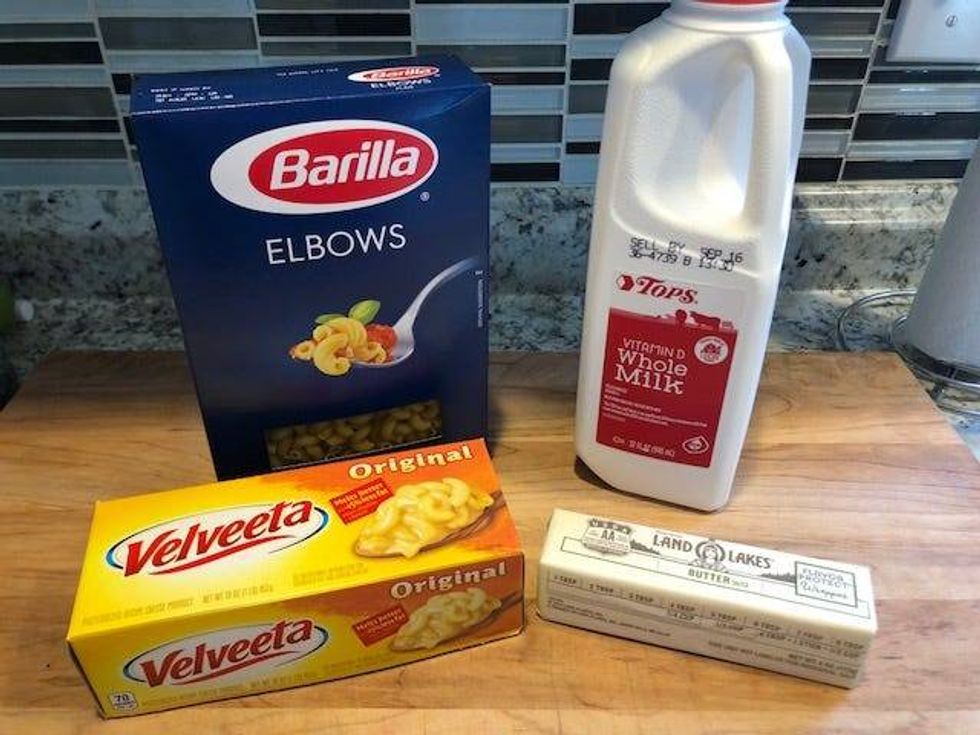 Mac and Cheese ingredients