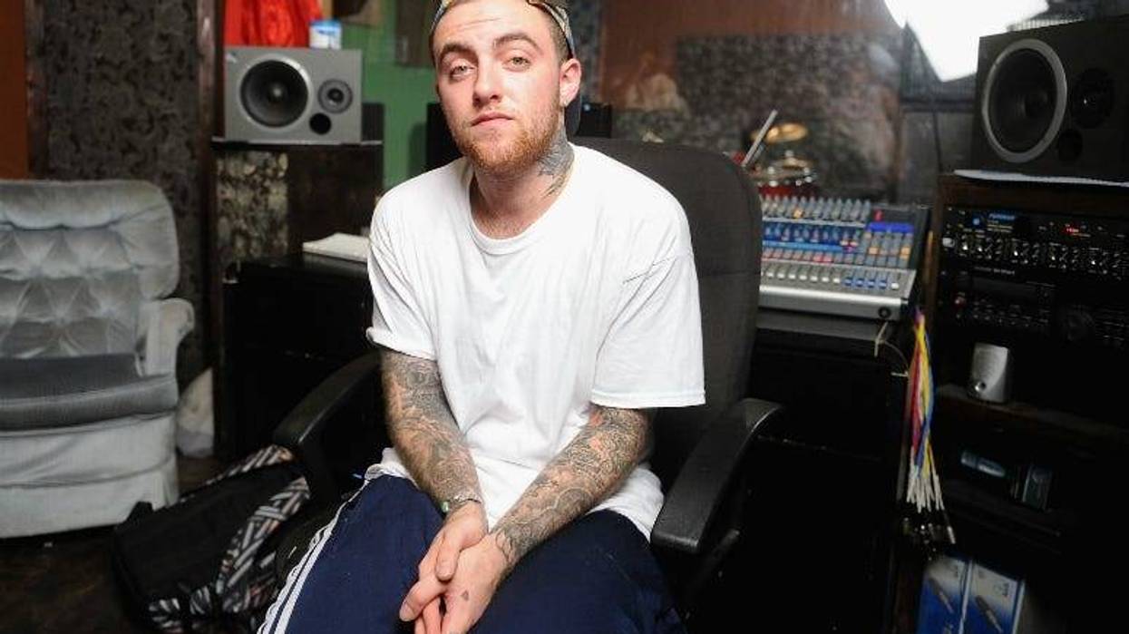 Mac Miller performs during Behind The Scenes With MAC Miller Filming Music Choice's 'Take Back Your Music' Campaign at Music Choice on July 17, 2013 in New York City.