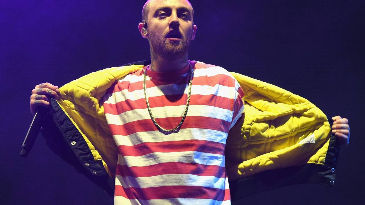 Mac Miller performs on Camp Stage during day 1 of Camp Flog Gnaw Carnival 2017 at Exposition Park on October 28, 2017 in Los Angeles, California.