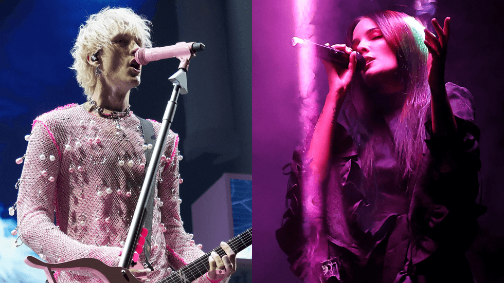 Watch Halsey and Machine Gun Kelly throw a perfect Super Bowl party