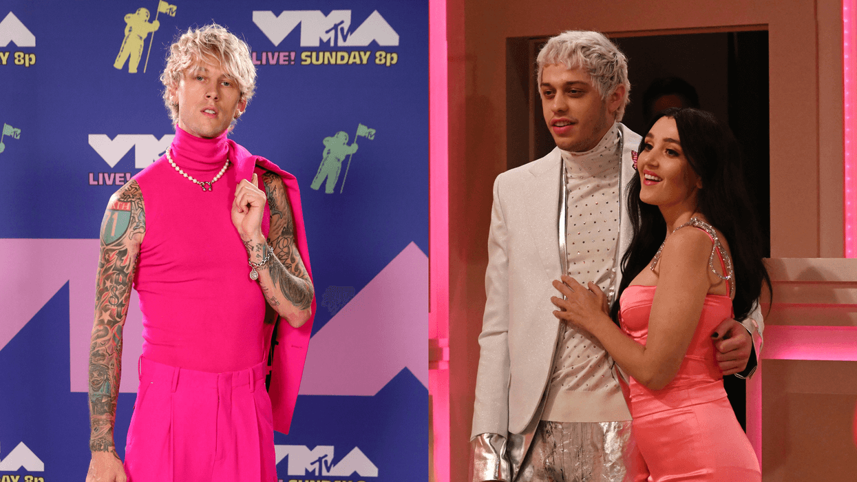 Machine Gun Kelly, Pete Davidson and Chloe Fineman