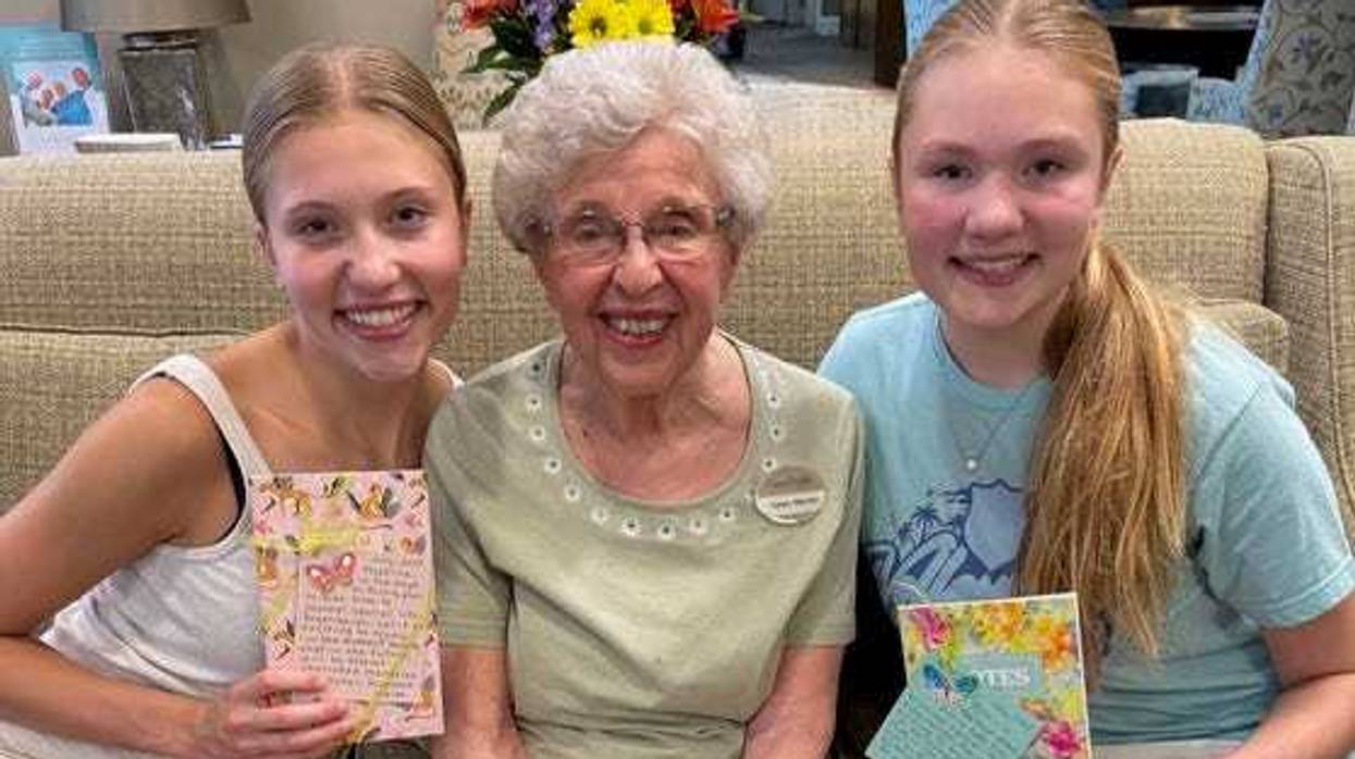 Madeline, Helen and Ann during a recent visit