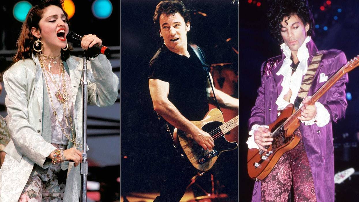 Madonna, Bruce Springsteen, Prince
