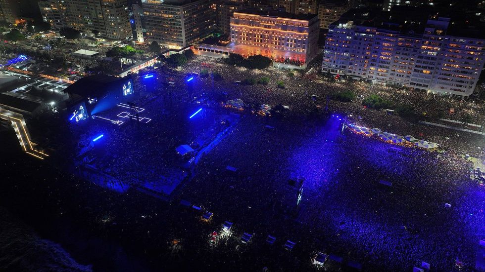 Madonna performs on Copacabana Beach, May 4, 2024
