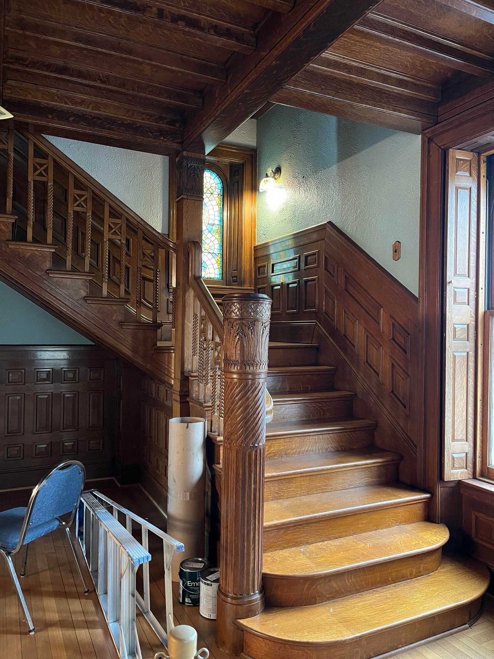 Main staircase to second floor