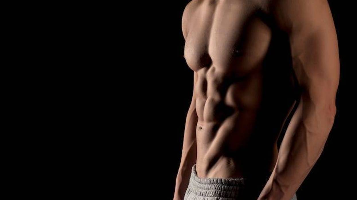 Male Muscular, Abs, Six Pack, Muscles, Black Background