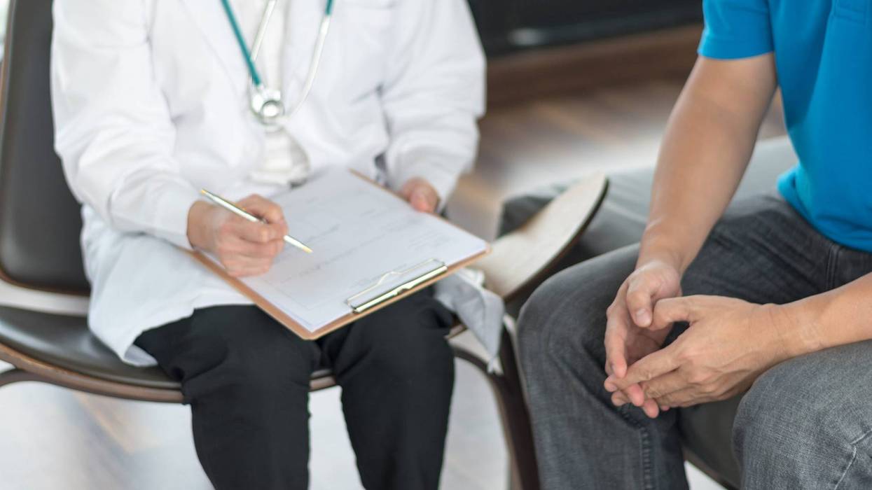 Man at a doctor appointment