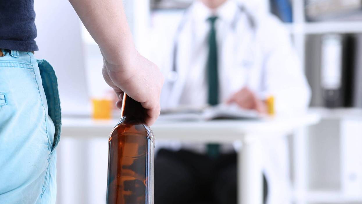 Man drunk in hospital